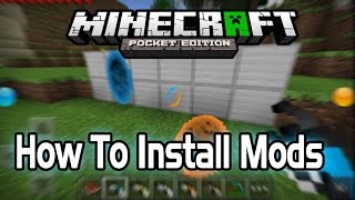 092 How To Install Mods In Minecraft PE Pocket Edition Android [upl. by Ertnom]