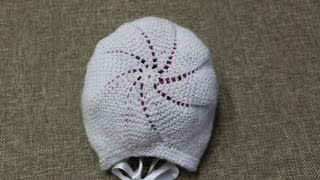 Gorro para Bebe 3 a 6 meses Dos Agujas cc [upl. by Siblee]