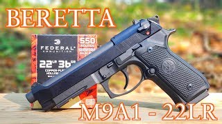 BERETTA 92FS M9A1 22LR REVIEW [upl. by Nalahs]