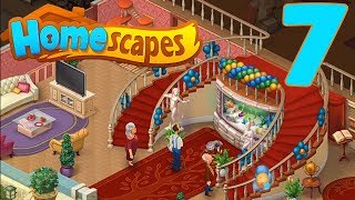 HOMESCAPES STORY WALKTHROUGH  PART 7 GAMEPLAY  NEW AQUARIUM [upl. by Aerdnat]