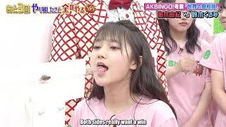 Suzuki Kurumi vs Kashiwagi Yuki  Bug Blowing Battle [upl. by Ennayoj]