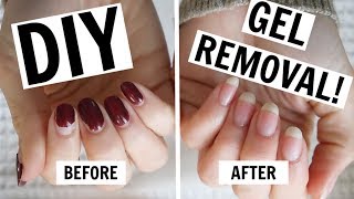 AtHome Gel Manicure Removal  NO FOILS NO DAMAGE [upl. by Townie691]