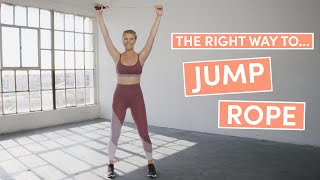 How To Jump Rope  The Right Way  WellGood [upl. by Ikcaj957]