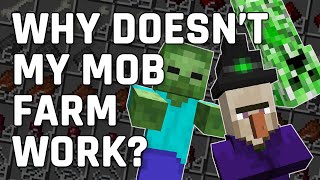 Why Doesnt My Mob Farm Work Tutorial  Mastering Minecraft 115 Java Edition [upl. by Turk372]