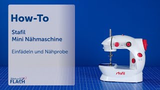 Stafil Mini Nähmaschine  EinfädelTutorial [upl. by Leeann]