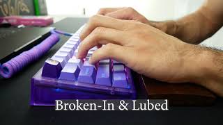 NovelKeysKailh Cream Switch STOCK vs BROKENIN vs BROKENIN  LUBED Sound Test  Keyboard ASMR [upl. by Dulce]