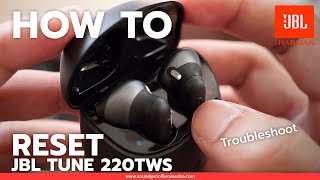 HOW TO RESET JBL TUNE 220TWS True wireless earbuds By Soundproofbros [upl. by Aicilak]