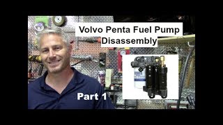 Volvo Penta Fuel Pump PART 1 Disassembly [upl. by Adnulahs]