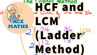 KS3 Maths  Finding HCF and LCM using the Ladder Method [upl. by Yoshio]