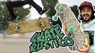 SKATE rustico  DIY skate de madera [upl. by Pliner]