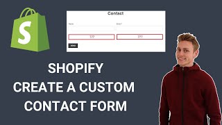 Shopify how to edit the contact us page  how to create custom contact forms [upl. by Anuahs674]