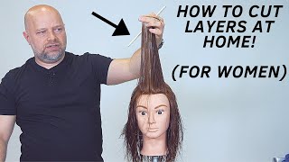 How to Layer Your Own Hair at Home  TheSalonGuy [upl. by Brotherson]