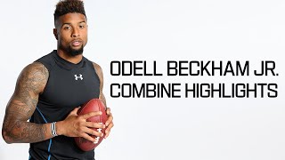 Odell Beckham LSU WR 2014 NFL Combine highlights [upl. by Leasim850]