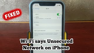 How to Fix WiFi says Unsecured Network on iPhone in iOS 1442 [upl. by Gora874]