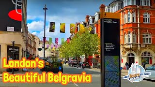 Belgravia London Walking Tour Part 2  Homes of Londons Rich and Famous [upl. by Felt]