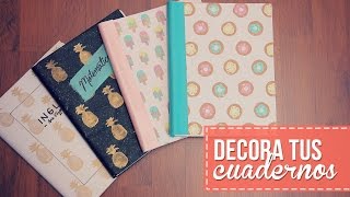 Decora tus cuadernos Fácil y sin gastar [upl. by Stoeber]