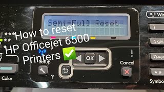 How to Reset HP Officejet 6500 Printer [upl. by Maloney]