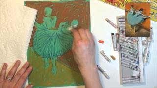 Edgar Degas Oil Pastel Reproduction Tutorial [upl. by Kane]