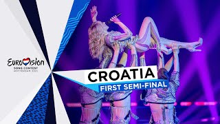 Albina  TickTock  LIVE  Croatia 🇭🇷  First SemiFinal  Eurovision 2021 [upl. by Eartnoed80]