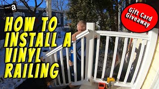 How to Install a Vinyl Railing [upl. by Trebbor]