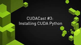 Installing CUDA Python [upl. by Nnaarat162]