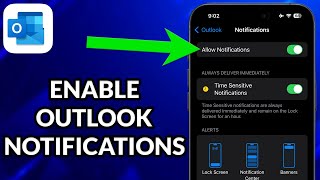 How To Get Outlook Notifications On iPhone [upl. by Niwle542]