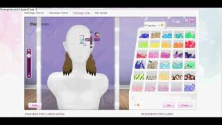 Stardoll  ombreé hair tutorial Stardesign [upl. by Sisxela]