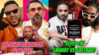 Reply On Emiway Vs Raftaar Talking About Honey Singh Vs Badshah amp Raftaar Gaush About Raa Comment [upl. by Janice]