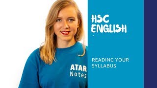 HSC English  Reading Your Syllabus [upl. by Rozanna]