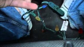 How To Attach 2 Strings Of Christmas Lights TogetherHoliday Decorating Tutorial [upl. by Aitenev502]