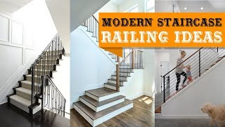 100 Modern Staircase Railing Ideas [upl. by Iridissa]