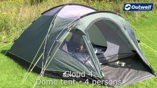 Outwell Cloud 4 Tent  Innovative Family Camping [upl. by Lymann]