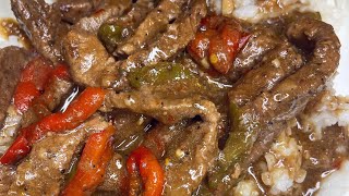 Pepper Steak w jasmine rice 💕 [upl. by Assirralc]