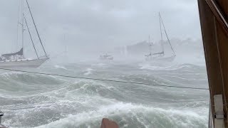 Boat Technician Films Storm At Cape Cod [upl. by Brosine]