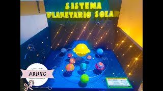 MAQUETAS ESCOLAR  SISTEMA PLANETARIO SOLAR [upl. by Egap]