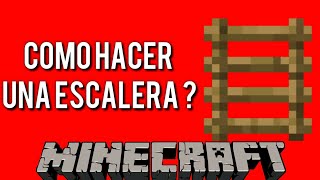 Como Hacer Una Escalera En Minecraft De Madera [upl. by Line874]