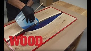 How To Make An Epoxy Resin Flowing Table  WOOD magazine [upl. by Adlesirk94]