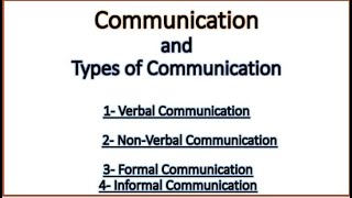 Communication and Types of Communication Lecture Concept Definitions Examples Urdu\Hindi [upl. by Yenahs548]