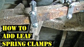 How to Add Leaf Spring Clamps Demo Derby Tips [upl. by Llehcsreh328]