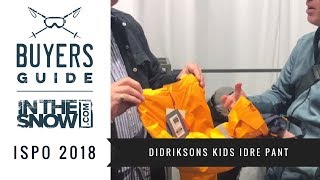 Didriksons Kids Idre Pant Review [upl. by Selrhc826]