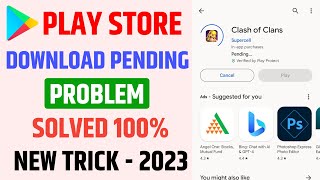 Play Store Pending Problem Solved  Fix Playstore Download Pending Problem [upl. by Yrod342]