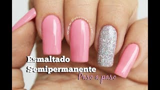 Clase 10 Esmaltado Semipermanente paso a paso ♥ Deko Uñas  Gel polish step by step [upl. by Gina51]