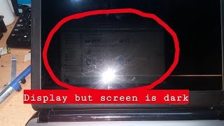 How To Fix Dark Screen Laptop  No Backlight [upl. by Adirehs]