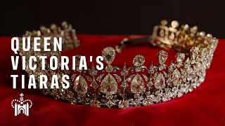 Preparing tiaras for the Victoria Revealed exhibition [upl. by Ahsinotna]