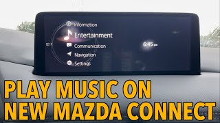 How To Play Music on 2021 Mazda CX5 Infotainment Part 1 [upl. by Laney166]