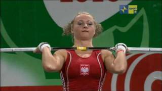 la22enne marzena karpinska SOLLEVA 96KG [upl. by Aihsenod]