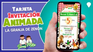 GRANJA DE ZENON INVITACIÓN cumpleaños 🐓🐑🦆🐖 [upl. by Tsirc]