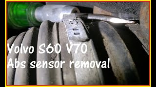 Volvo S60 V70 How to Safely Remove the ABS sensor 20012009 [upl. by Preiser]