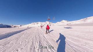 Skiing Grüne Tauernrunde Obertauern  GoPro Max [upl. by Gitlow]