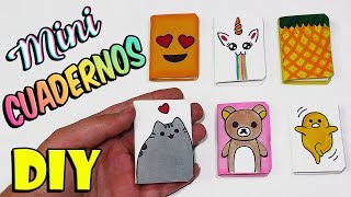 📖📓 DIY 6 Mini CuadernosLibretas  Manualidades Fáciles 📓📖 [upl. by Bowen]